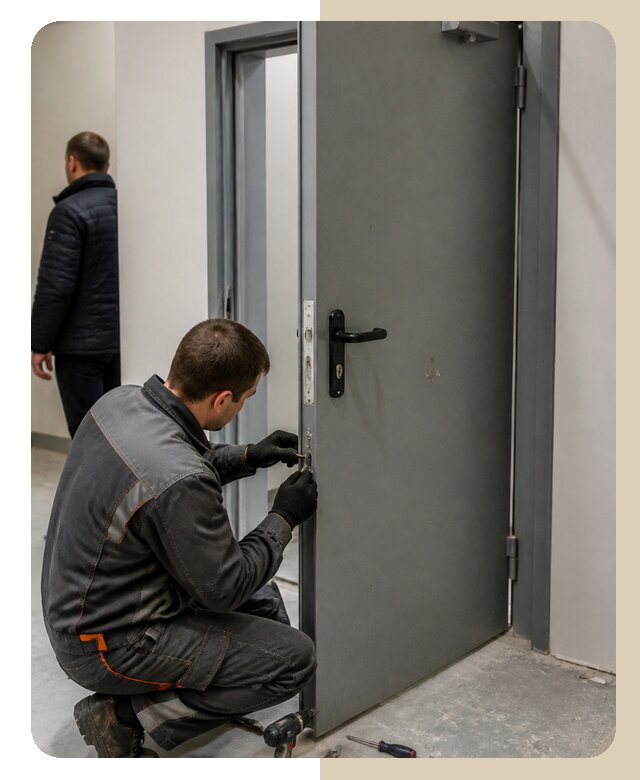 Ремонт противопожарной двери в Челябинске по цене 6703 р. | ДвериЛегко-Члб